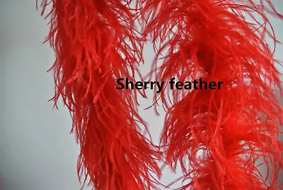 £50.40 • Buy Ostrich Feather Boa 4 Ply Ones Red Color
