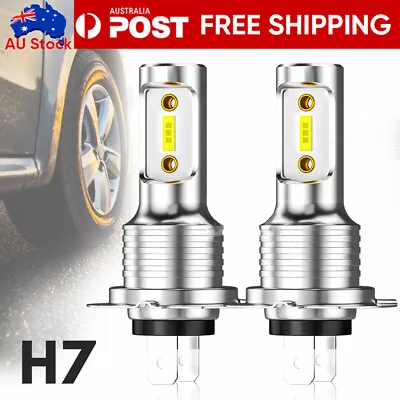 H7 Car LED Headlight 90W 16000LM Globe Bulbs Kit 6500K Xenon White Beam Lamp AU • $12.69