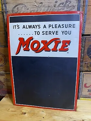 Vtg 1950’s Moxie Soda 20x28” Tin Metal Chalkboard Advertising Sign - RARE/EUC • $435.60