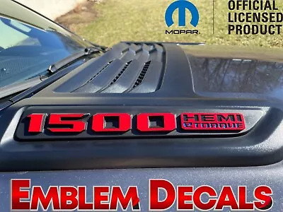 RAM 1500 DT  1500 HEMI ETORQUE  SPORT Hood Emblems Overlay Decal 21 2022 2023 24 • $20