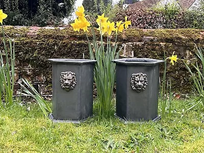 Hexagon Lead Planters 12kg Hand Crafted • £249.99