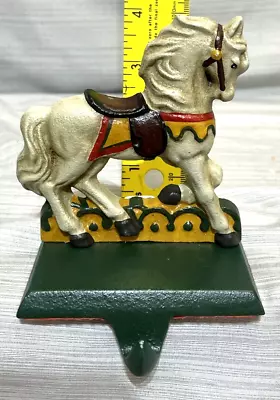 Midwest Of Cannon Falls Cast Iron “Circus Animals” Stocking Hanger White Horse • $34.95