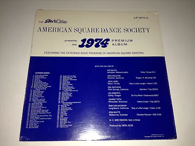 American Square Dance Society ‎– Extended Basic Program 1974 Vinyl SEALED • $18.99