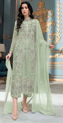 Wedding Dress Gown Indian Pakistani Bollywood Designer Party Wear Salwar Kameez • £40.30