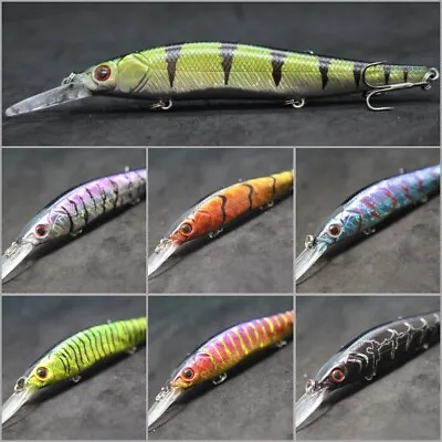 Jerkbait Fishing Lure Bait For Bass WLure 5 1/4 Inch 1/2 Oz Minnow Floating M817 • $1.60