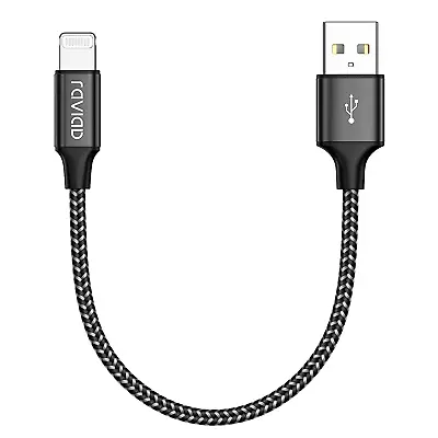 Iphone Cable Short [1FT/30CM Mfi Certified] Nylon Braided Iphone Charger Cable • £4.95