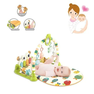 3 In1 Fitness Music Baby Play Mat Lay And Kids Gym Play-mat Fun Piano Boys Girls • £24.99