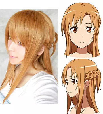 Anime Sword Art Online SAO Asuna Cosplay Wig • $32.23