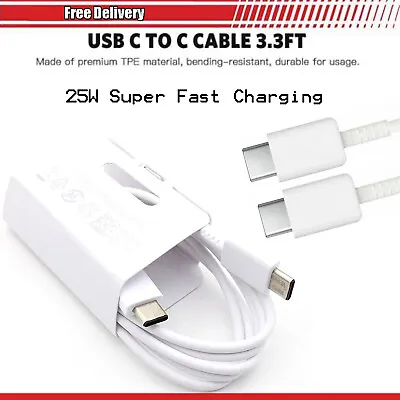 Super Fast USB C To C Charger Cable Data Lead For Apple IPad Air 4th Gen 5th Gen • £3.95