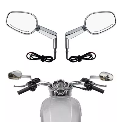 $52.99 • Buy Muscle Rear View Mirrors W/ LED Turn Signals Fit For Harley V ROD VRSCF