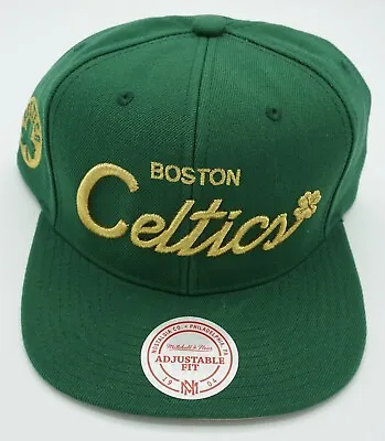 NBA Boston Celtics Mitchell & Ness Adult Adjustable Fit Cap Hat Beanie M&N NEW! • $39.99