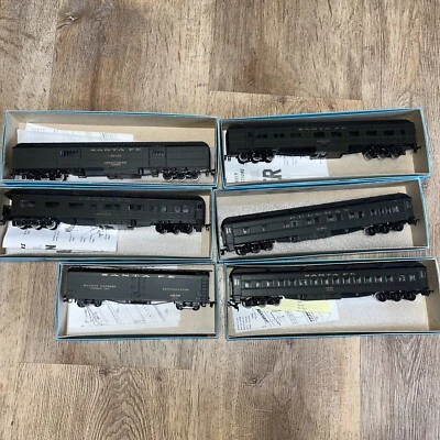 $49.90 • Buy Athearn HO Scale Santa Fe Passenger, Baggage 6 Cars LOT QR001
