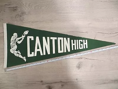 Canton Massachusetts High School Mass MA Vintage Felt Pennant Flag Football • $14.99