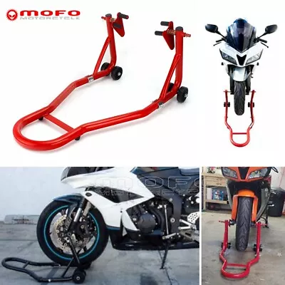 Universal Motorcycle Lift Stand Front Wheel Spool Lift For Honda Suzuki Dirtbike • $184.99