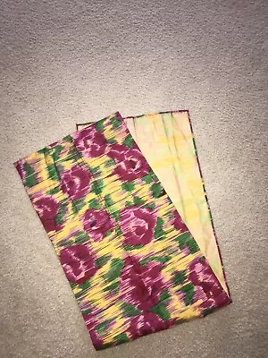 $14.90 • Buy Jim Thompson Thai Silk Scarf Floral Roses/Tie Dye.