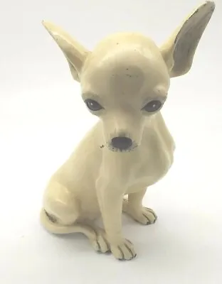 Vintage Life Size Sitting Chihuahua Dog Statue 70s Marwal Inc 12  Tall • $39.99