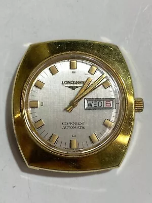 Vintage Longines Conquest Gold Filled Automatic Men's Watch (2-#114) • $122.04