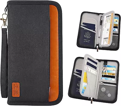 $33.52 • Buy RFID Blocking Passport Wallet, RUMANLE Family Travel Passport Holder Bag Waterpr