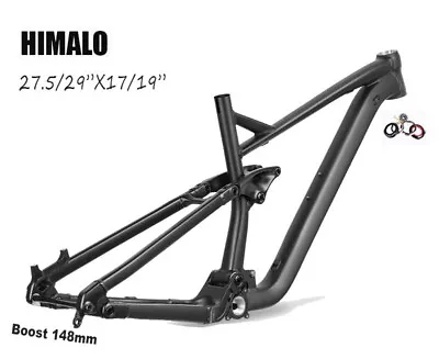 Bike Full Suspension Frame Enduro Boost 148*12MM 29/27.5ER Alloy Soft Tail DH AM • $340.20