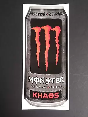 Monster Energy Drink Orange Khaos Sticker - Surf Skate Snowboard 11 H C2007 • $7.99