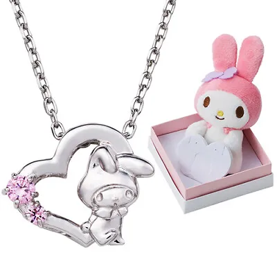 £152.26 • Buy 💖🐰My Melody Heart Silver 925 Necklace Gift Box W/ Plush Jewelry Valentine Girl