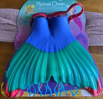 Finis Mermaid Dream Fin Swimming Purple Green Red Kids Sized Swimming Beach Pool • $22.99