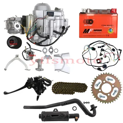 125cc Engine Motor Semi Auto W/Reverse For ATV Quad 4Wheeler Taotao ATC70 TRX90X • $519.22