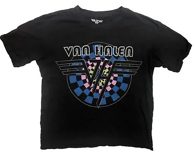 Van Halen American Eagle AEO Black Graphic Tee T Shirt Womens Size XS • £14.46