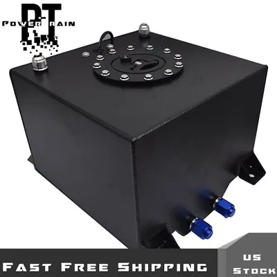 Black 5 Gallon Coated Aluminum Fuel Cell Gas Tank & Level Sender Racing/drifting • $59.50