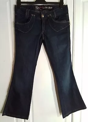 £6 • Buy Dark Wash Low Rise Pocket Detail Bootcut Jeans.  Size 10.