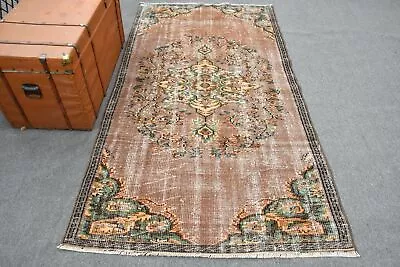 Turkish Rug Oriental Rug 4.1x7.6 Ft Area Rug Vintage Rug Antique Rug • $114.12