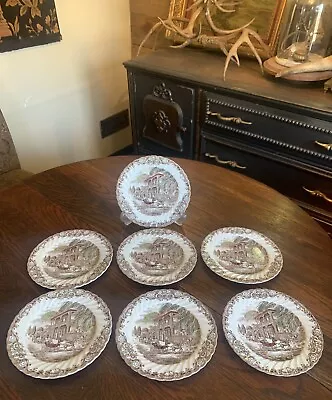 Set Of 7 JOHNSON BROTHERS HERITAGE HALL French Provincial 8”PLATES • $24.95