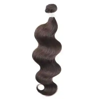 20INCH PERUVIAN VIRGIN HUMAN HAIR BODY WAVE DARK BROWN 2# 1BUNDLE 100g 12A THICK • $80.82