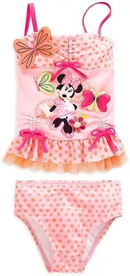 Disney Store Minnie Mouse Clubhouse Swimsuit Girls Size 4 5-6 • $19.99