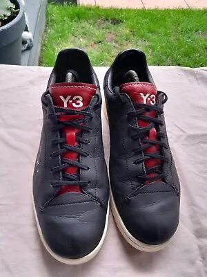 MEN'S Adidas Y-3 Yohji Court Black FU9190 Size UK 9 • £70