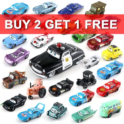 $14.18 • Buy Disney Pixar Cars Metal Toy Car Sheriff Lizzie 1:55 Diecast Model Car Party Gift