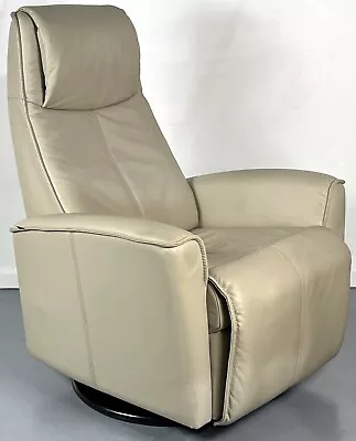 *New* Fjords  Urban   Small Stressless Style Powered Swivel Recliner / Glider • $1295