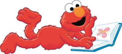 11 Inch Read Elmo Decal Sesame Street Removable Peel Self Stick Wall Sticker Art • $8