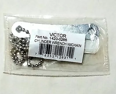 Victor Acetylene Tank Cylinder Wrench B & MC SIZE 3/16  Square & Chain Welding • $9.49