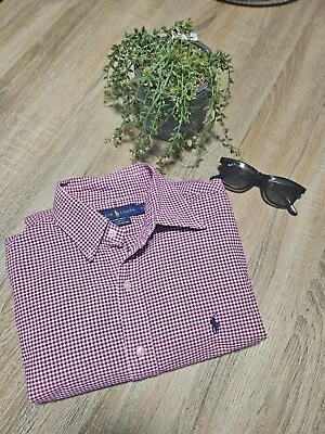 Ralph Lauren Mens Cotton Shirt - Size Medium Slim Fit - Excellent Condition • $30