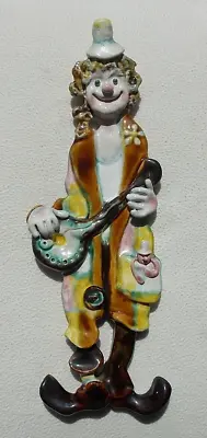 £14.99 • Buy Vintage Licinio Portuguese Wall Plaque Retro 15  Comical Clown Figure #2