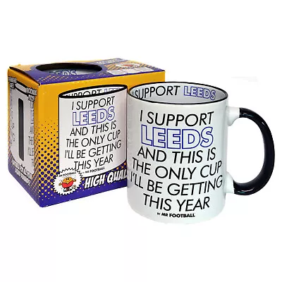 £7.95 • Buy I SUPPORT LEEDS MUG Gift For UNITED Fan FOOTBALL Gift Boxed