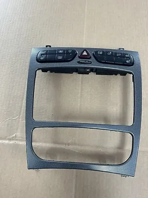 03 Mercedes-Benz C240 Radio Trim Surround Bezel W/ Heated Seat Hazard Switch OEM • $29.99