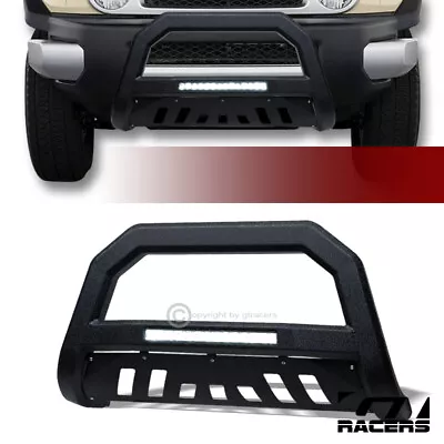 For 2007-2014 Toyota FJ Cruiser Textured Black AVT Aluminum LED Bull Bar Guard • $228