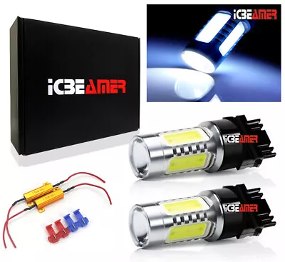 X2 T20 7440 11W COB LED White Fit Rear Turn Signal Light Bulbs Lamp I644 • $6.99