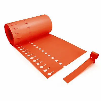 1000 X 160mm Orange Loop Lock Labels. • £28.99