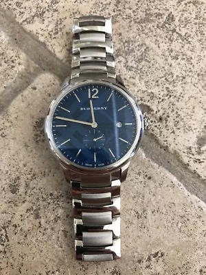 $299 • Buy Burberry Classic Round Bracelet Watch W/ Check Dial, 40mm Retail $795
