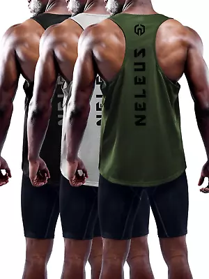 Men'S 3 Pack Dry Fit Y-Back Muscle Tank Top • $35.70