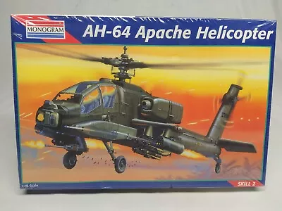 $24.95 • Buy Monogram AH-64 Apache Helicopter 1/48 Scale Model Kit #5443 ~ New Sealed Kit ~