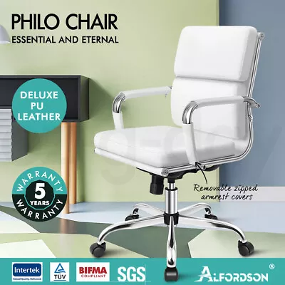$129.95 • Buy ALFORDSON Office Chair Ergonomic Executive Computer Seat Gaming Mid High Back